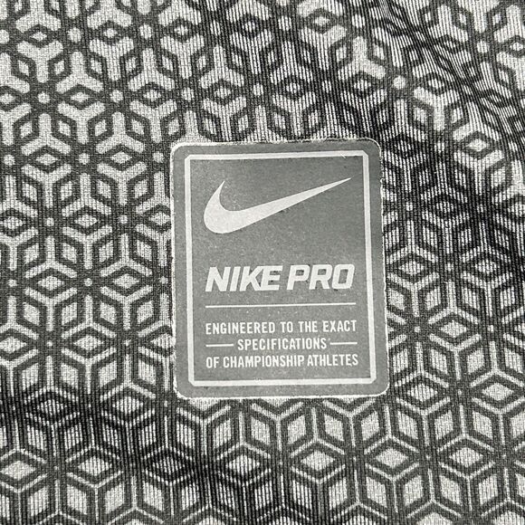 Nike Pro Hyperwarm Shirt Men’s Large Geometric Performance Midweight Stretch - Picture 3 of 6